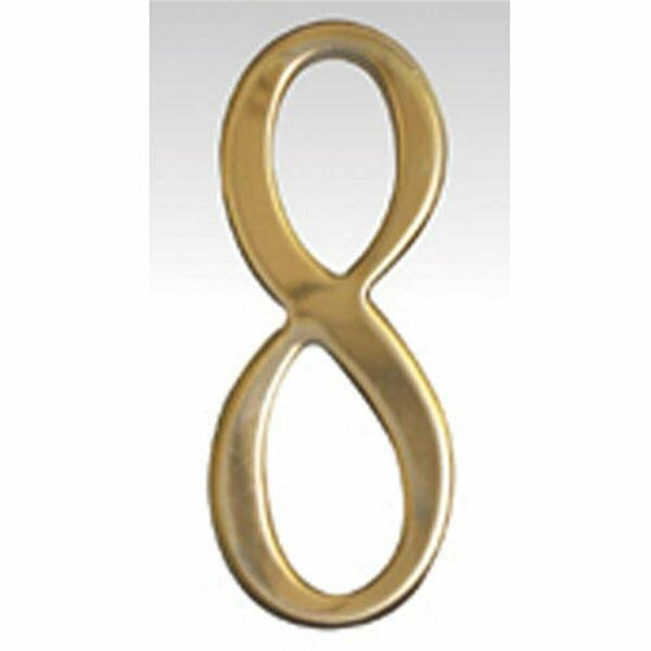 Mailbox Accessories Brass Address Numbers Size - 2 Number - 8-Brass BR2-8